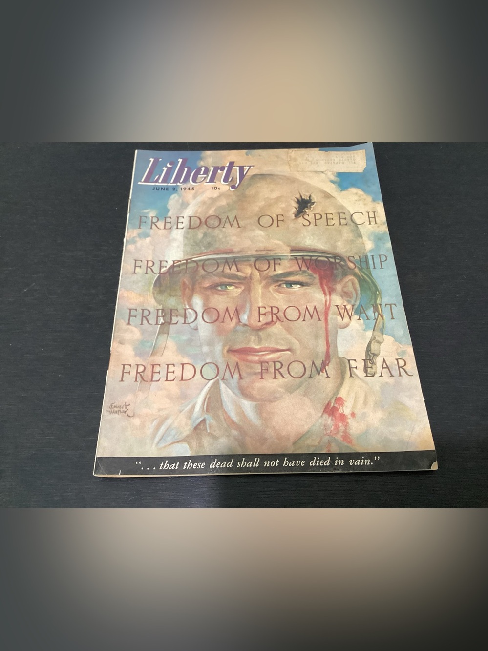 Vtg. LIBERTY Magazine June 2, 1945 Article Trumans Right-Hand Man. Cover